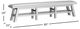 Jofran Inc. Telluride 8-Piece Driftwood Trestle Dining Table Set-4