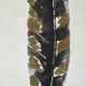 Olliix by Urban Habitat Gilded Feathers Yellow Printed Canvas with Gold Foil 2 Piece Set-1