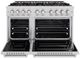 ZLINE 48" 6.7 cu. ft. Gas Range with 8 Burner DuoPro™ Cooktop and Dual Ovens in Stainless Steel-1