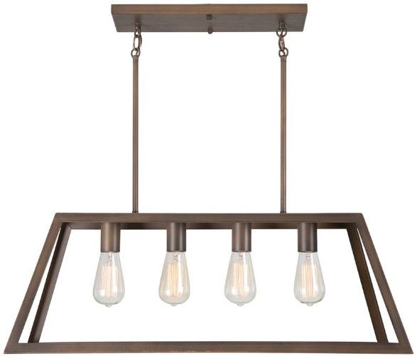 YHD Skyline Ridge Oil Rubbed Bronze 4-Light Chandelier-2