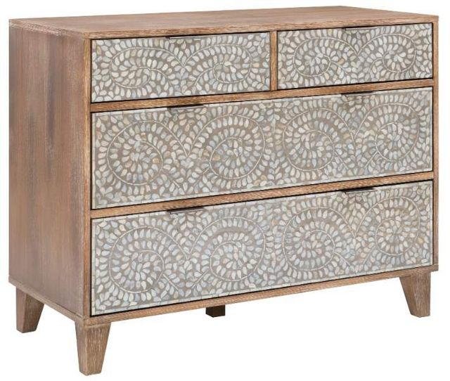 Powell® Corsica Carolyn Brown/Grey Wash MOP Console