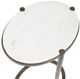 Uttermost® Mercier Bronze Round Marble Accent Table-3