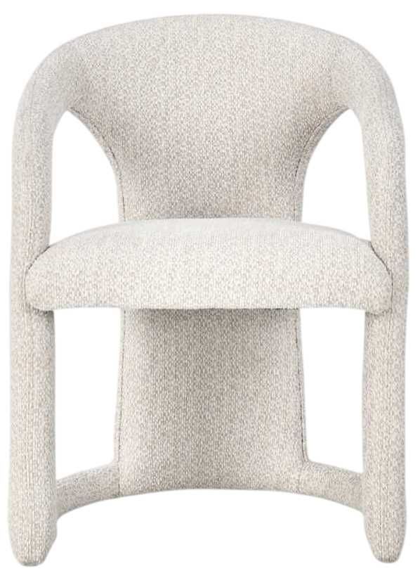Classic Home Archie Birch Cream Dining Arm Chair-2