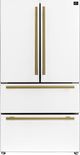FORNO® Espresso Moena 36" 19.2 Cu. Ft. White French Door Refrigerator-0