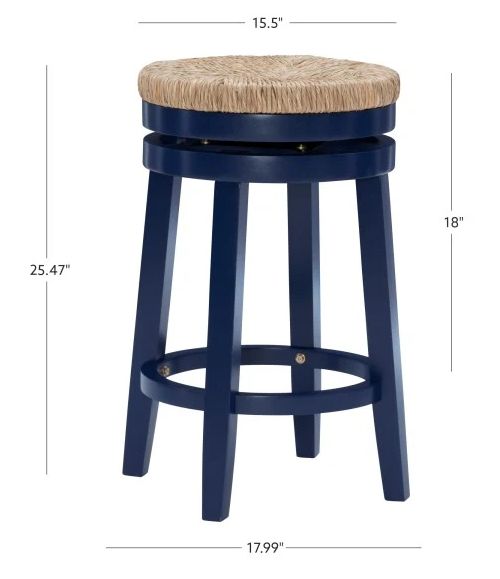 Powell® Maya Navy Blue Counter Stool-2