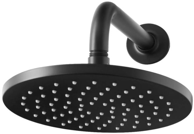 American Standard Studio® Matte Black Water-Saving Rain Showerhead-1