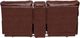 Catnapper® Wembley Walnut Leather Lay Flat Reclining Console Loveseat-5