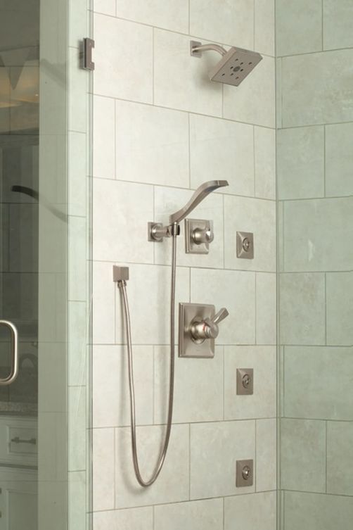 Delta Dryden® Stainless Premium Single-Setting Adjustable Wall Mount Hand Shower-1