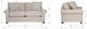 La-Z-Boy® Olson Vellum Apartment-Size Sofa-2