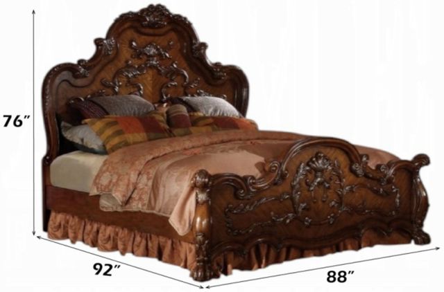 ACME Furniture Dresden Cherry Oak Eastern King Panel Bed-2