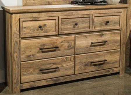 Signature Design by Ashley® Rusticott Brown Dresser and Mirror-2