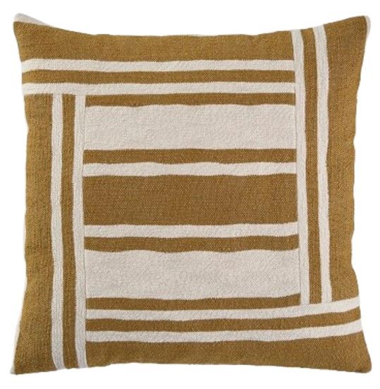 Signature Design by Ashley® Darrman Ivory/Ochre Throw Pillow-0
