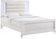 Elements International Twenty Nine 3-Piece White Twin Bedroom Set-1
