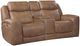 Corinthian Furniture Mocha Manual Reclining Console Loveseat-0