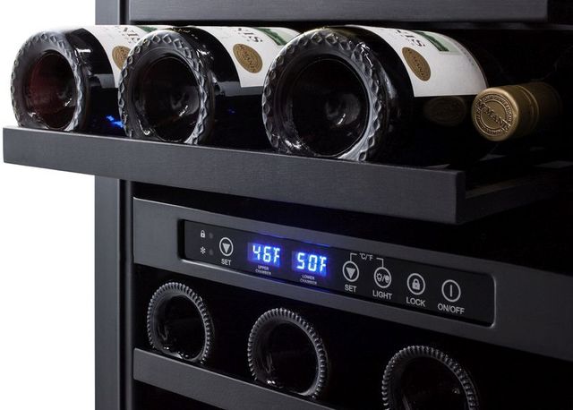 Summit® 3.3 Cu. Ft. Stainless Steel Wine Cooler-3