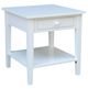 John Thomas Furniture® Destination Spencer Pure White End Table-0