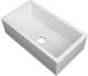 ZLINE Turin 30" White Gloss Farmhouse Single Bowl Fireclay Kitchen Sink-2