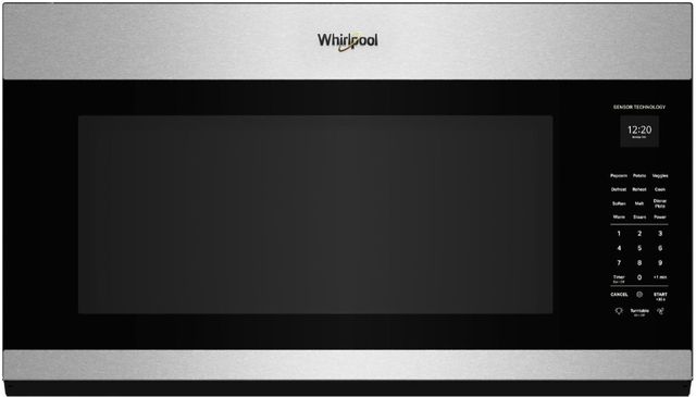 Whirlpool® 2.1 Cu. Ft. Fingerprint Resistant Stainless Steel Over the Range Microwave with Sensor Cooking and AccuPop™-0