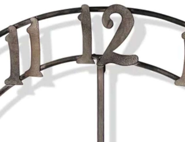 Stylecraft Rustic Pewter Wall Clock-2
