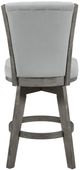 Homelegance® Corvallis Gray/Wire Brushed Gray Swivel Counter Height Chair-4