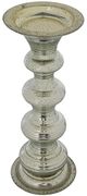 A & B Home Antiqued Silver Pillar Candle Holder-0