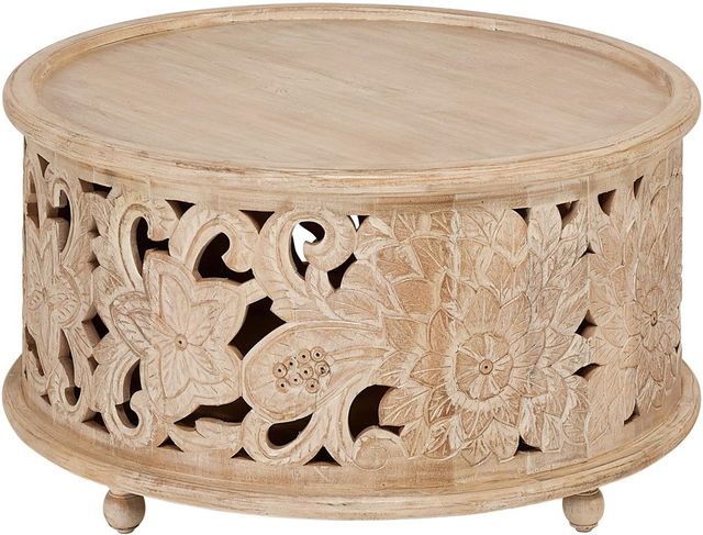 Jaipur Furniture Danuta White Wash Coffee Table-0