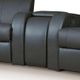 Coaster® Cyrus Home Theater Upholstered Console Black-0