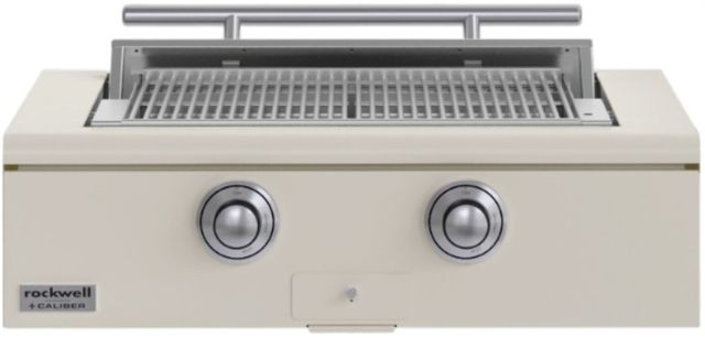 Caliber™ Rockwell 2-Burner Antique White Built-In Natural Gas Grill with Stainless Steel Hardware-0