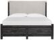 Magnussen Home® Plum Creek Elite Dove/Ravenwood Black King Upholstered Storage Panel Bed-1