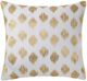 Olliix by INK+IVY Gold Nadia Dot Metallic Gold Embroidery Pillow-0