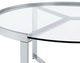 Coaster® Delia 2-Piece Glass Top Nesting Coffee Table with Chrome Base-2