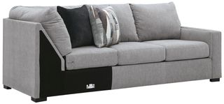 Benchcraft® Lakepoint Nickel Right Arm Facing Sofa with Corner Wedge