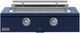 Caliber™ Rockwell Social 2-Burner Cobalt Built-In Natural Gas Grill with Stainless Steel Hardware-0