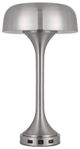 Cal® Lighting & Accessories Mushroom Brushed Steel Desk Lamps-0