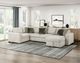 Homelegance® Isla 4-Piece Sand U-Shape Sectional and Reversible Chaise-1