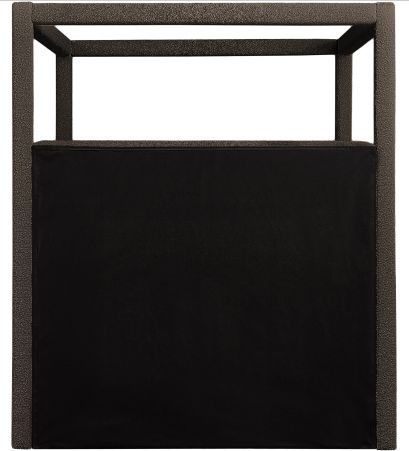Meridian Furniture Eden Brown Upholstered Canopy Bed-3