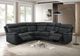 Furniture of America® Oliverus Black Power Sectional-1
