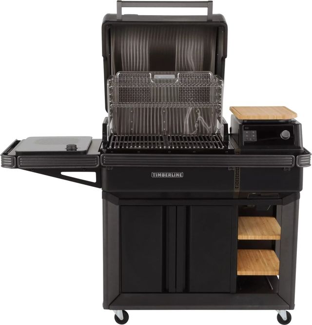 Traeger® Timberline 59" Black Freestanding Wood Pellet Grill-1