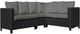 Enclover Trillium 4-Piece Black/Slate Sectional Set-0