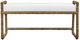 Uttermost® Araiza White Fabric Bench-3