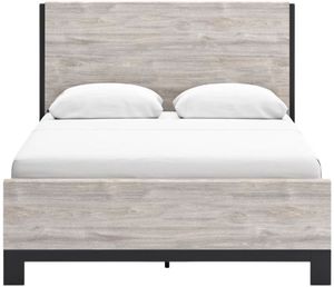 Benchcraft® Vessalli Light Gray Queen Panel Bed