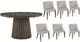 Magnussen Home® Kavanaugh 7-Piece Weathered Kona Brown Dining Table Set-0