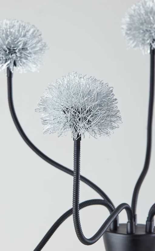 Adesso® Pom Pom Black RGB LED Floor Lamp-2