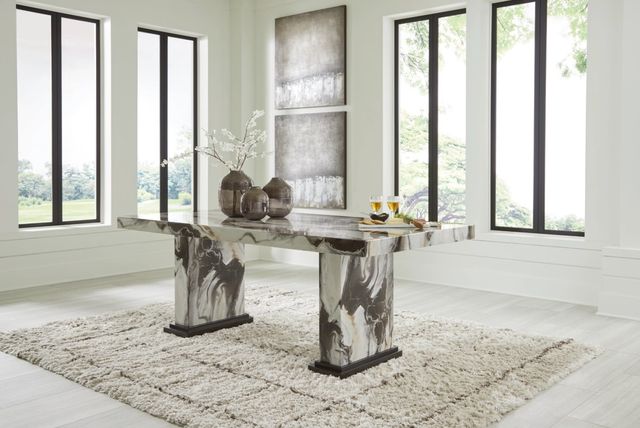 Signature Design by Ashley® Jeshina Beige/Dark Brown Dining Table-1