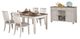 Mazin Furniture Nesbitt 6-Piece White Counter Height Dining Set with Oak Top -0