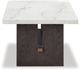 Signature Design by Ashley® Burkhaus White Coffee Table with Dark Brown Base-2