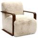 Furniture of America® Elardo White Faux Fur Accent Chair-0