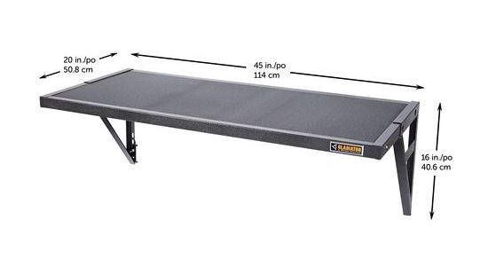 Gladiator® GearLoft™ 45" White Wall Shelf-2