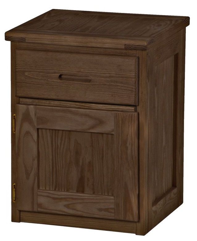 Crate Designs™ Furniture Brindle 30" Tall Nightstand with Lacquer Finish Top Only-0