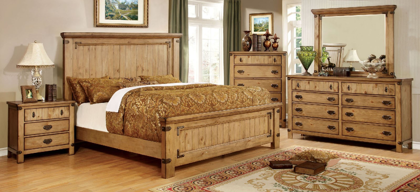 Furniture of America Pioneer Nightstand - Thumbnail 2
